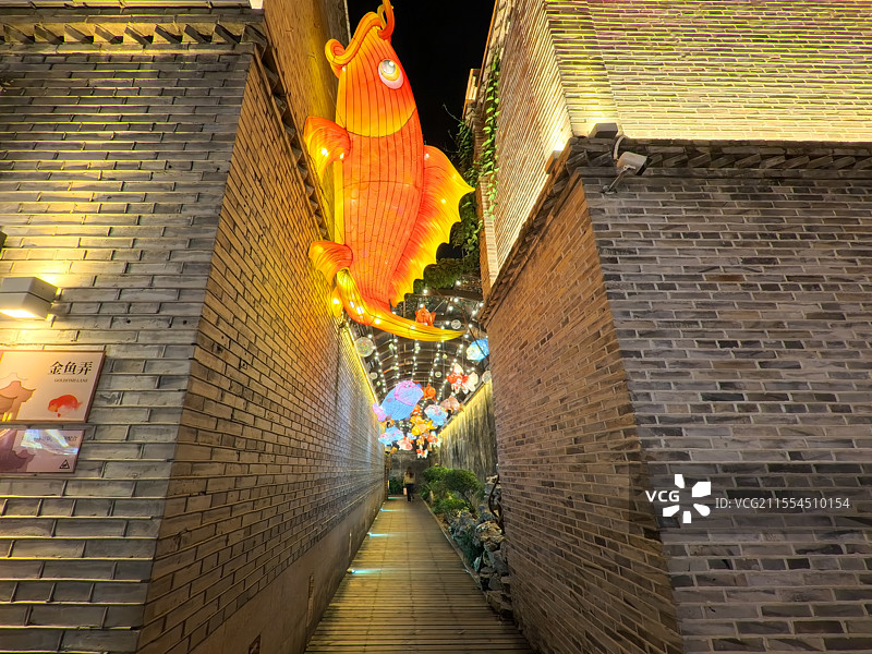 福州三坊七巷夜景图片素材