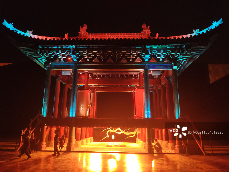 只有河南戏剧幻城里的表演场地图片素材