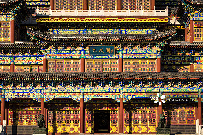 河南禹州中国钧瓷文化园，国家AAAA级旅游景区天成阁图片素材