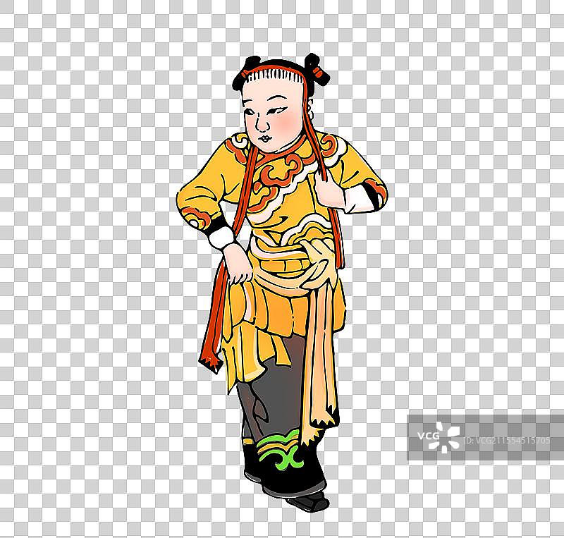 京剧 表演 传统图案 婴戏图 儿童 游戏 吉祥 元素图片素材