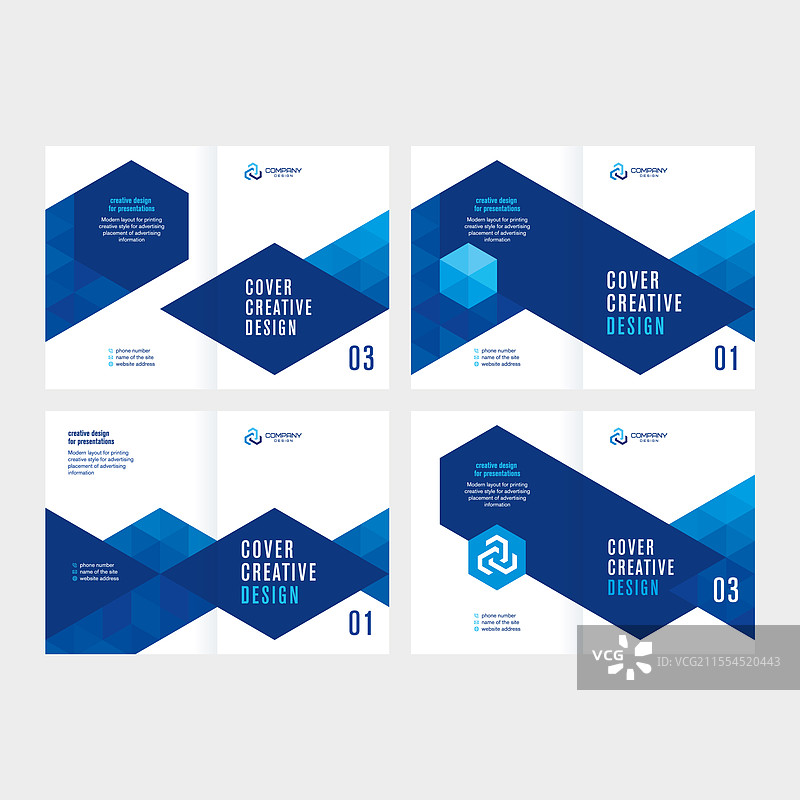 年度报告的抽象封面设计图片素材