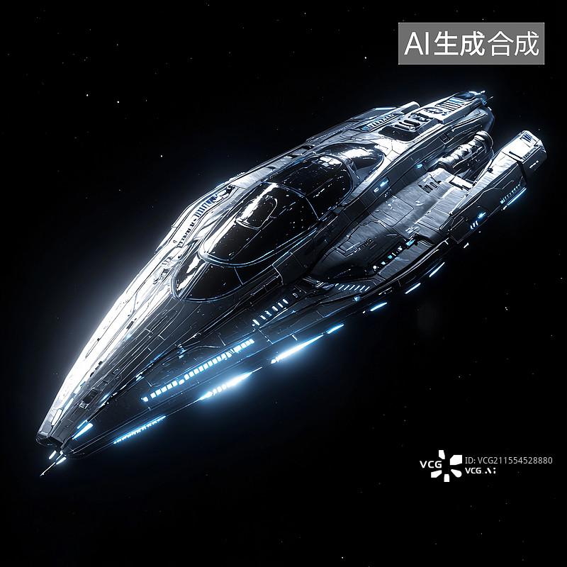 【AI数字艺术】未来运输飞船图片素材