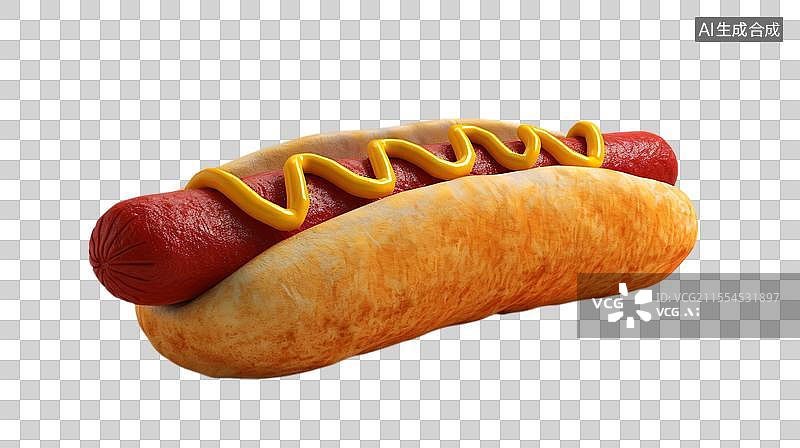 【AI数字艺术】毛毡风格 美味热狗的诱惑  香气四溢的热狗图片素材