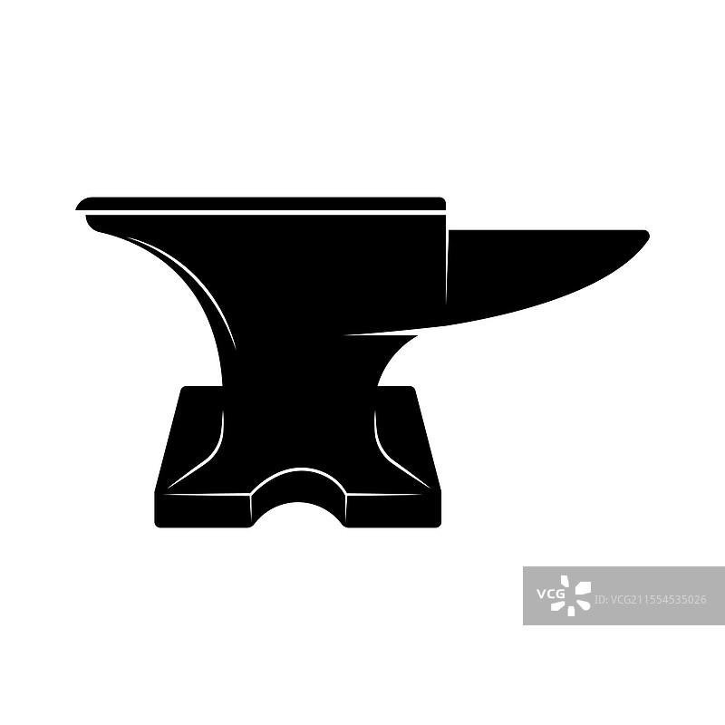 铁匠用的铁砧标志符号图片素材