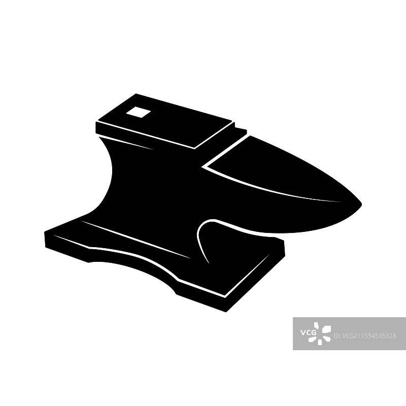 铁匠用的铁砧标志符号图片素材