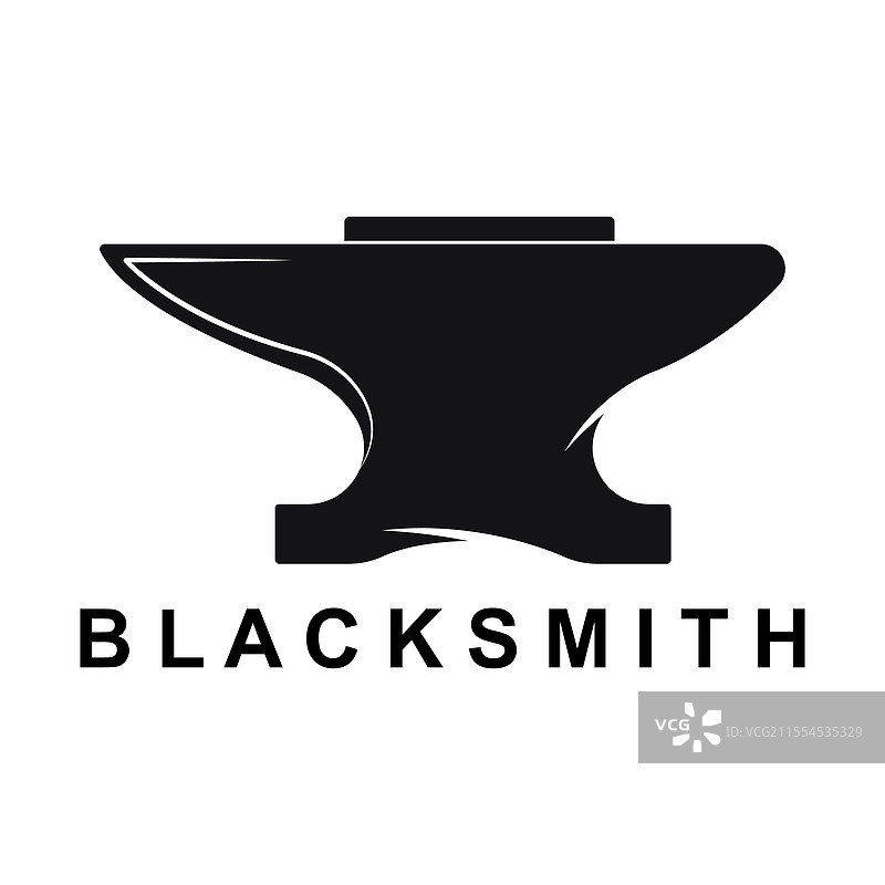 铁匠用的铁砧标志符号图片素材