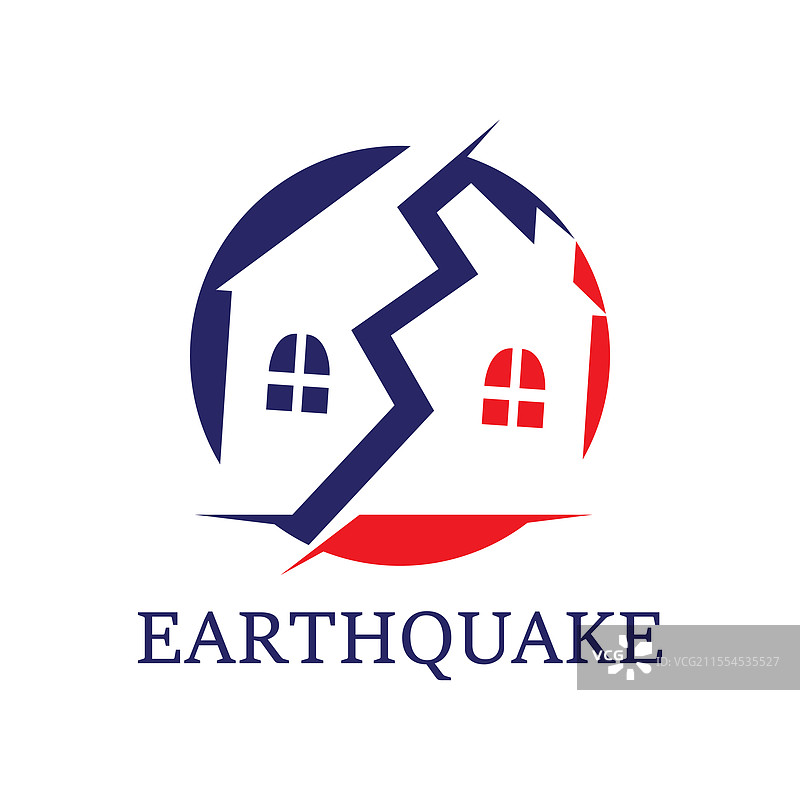 地震标志图标设计图片素材