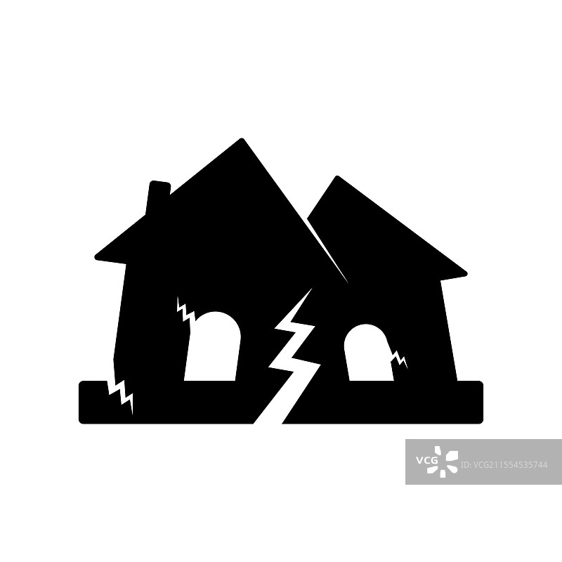 地震标志图标设计图片素材