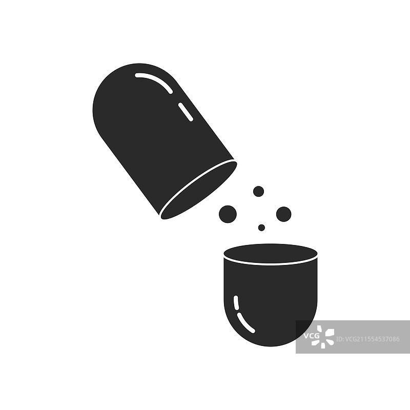 药丸胶囊和药物标志图片素材