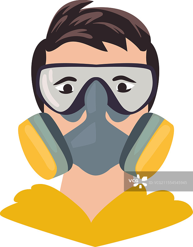 戴着安全护目镜的人图片素材