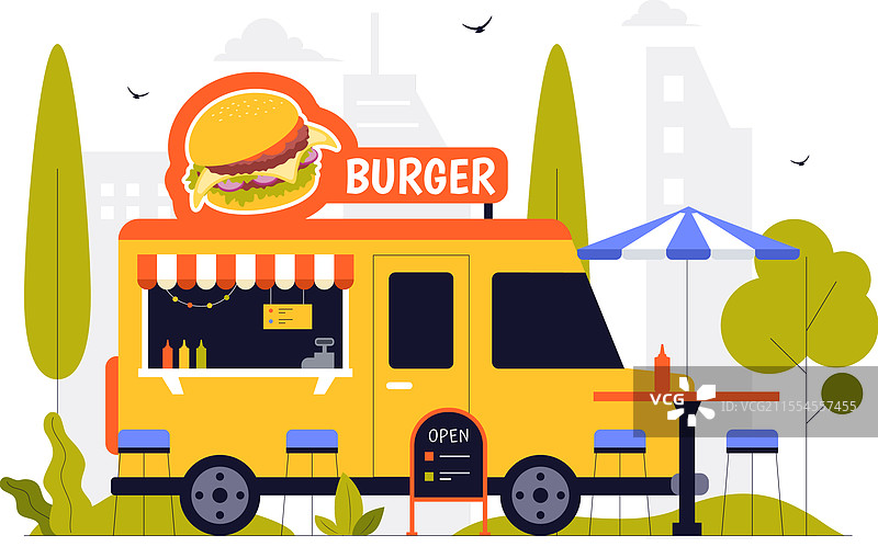 街头美食节活动，特色人物与美食图片素材