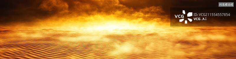 【AI数字艺术】黄昏沙漠冒险起伏的橙色沙丘延伸至远方山脉剪影越野车冒险精神主题海报自然景观背景图片素材