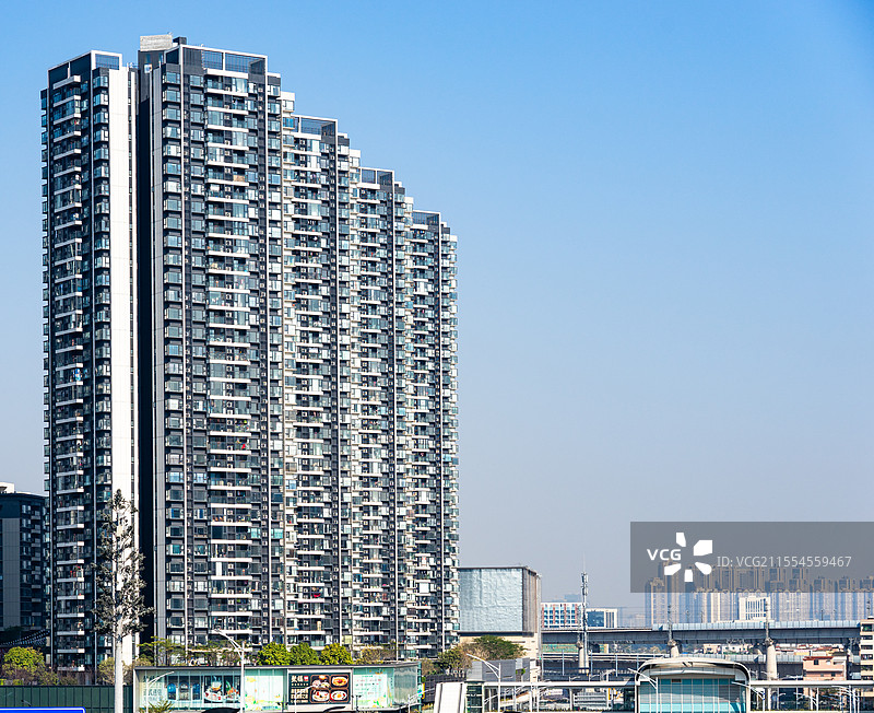 现代城市商业楼盘商品房住宅图片素材
