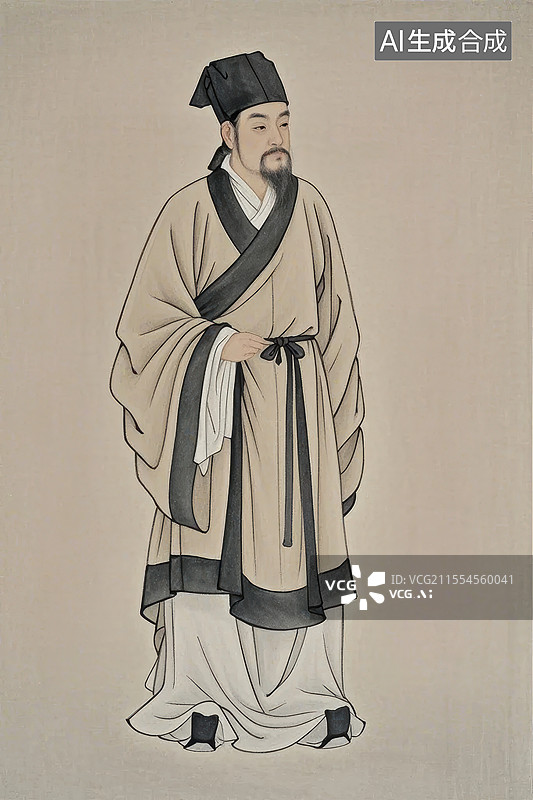 【AI数字艺术】李时珍 中国古代人物画像图片素材
