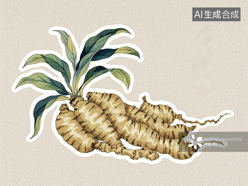 【AI数字艺术】中药材黄精图片素材