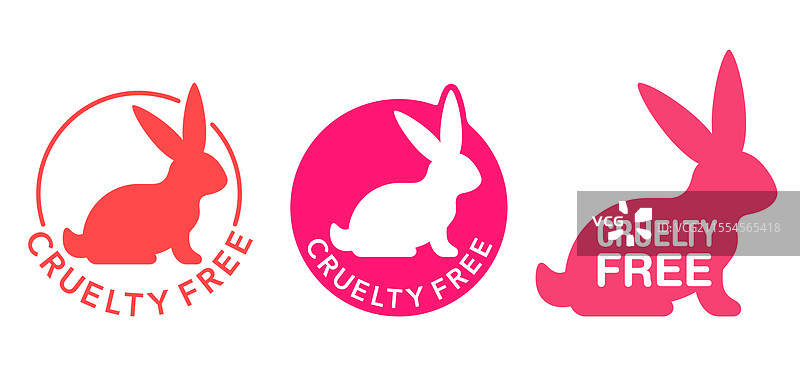 无残忍 - 未在动物身上测试的标志图片素材