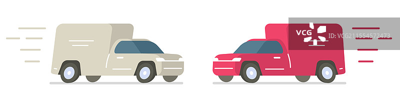 快速送货面包车图标简单图形图片素材