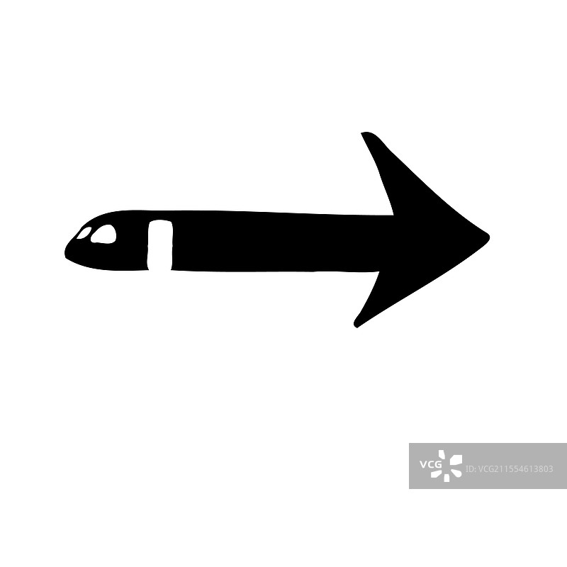 飞机箭头标志方向符号图形图片素材