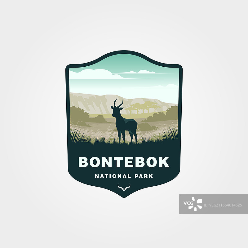 邦特博克国家公园的特色是一种风景如画的羚羊图片素材