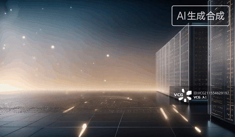 【AI数字艺术】未来数据中心图片素材