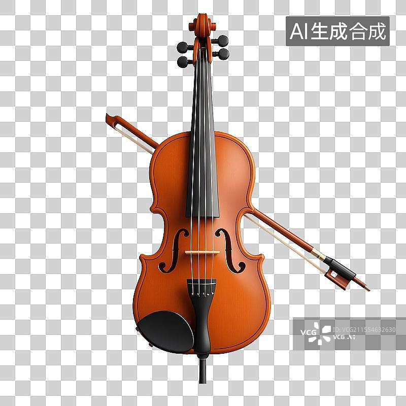 【AI数字艺术】免抠元素一把3D卡通弦乐乐器图片素材