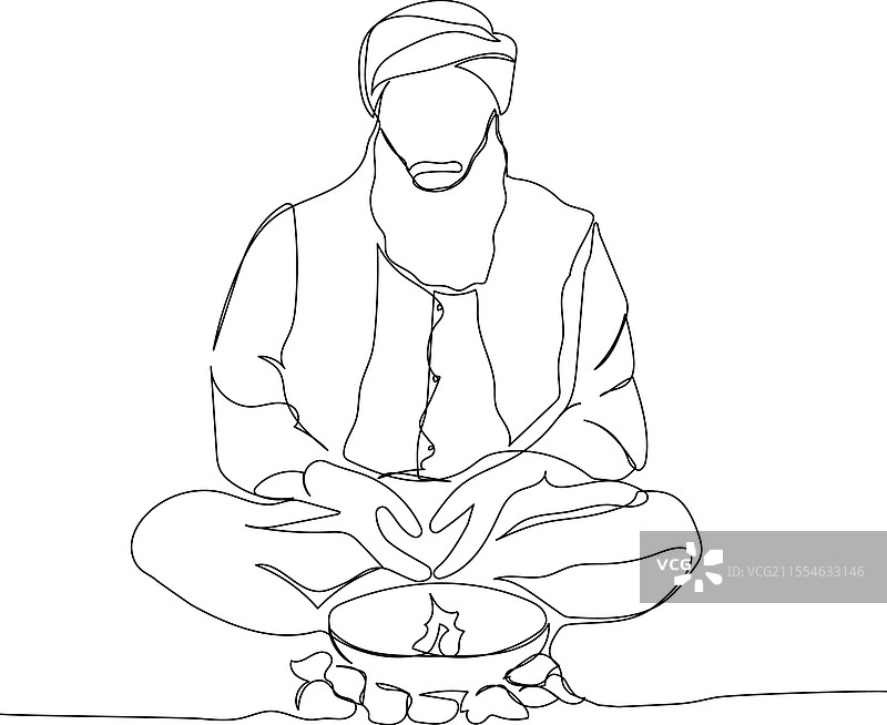 阿拉伯人在火边，魔法师、炼金术士、治疗师图片素材