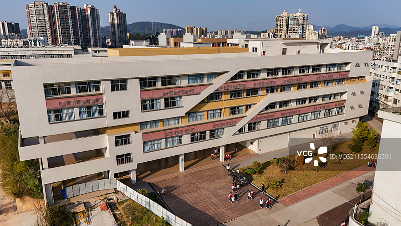 郁南县西江中学新建教学楼落成图片素材
