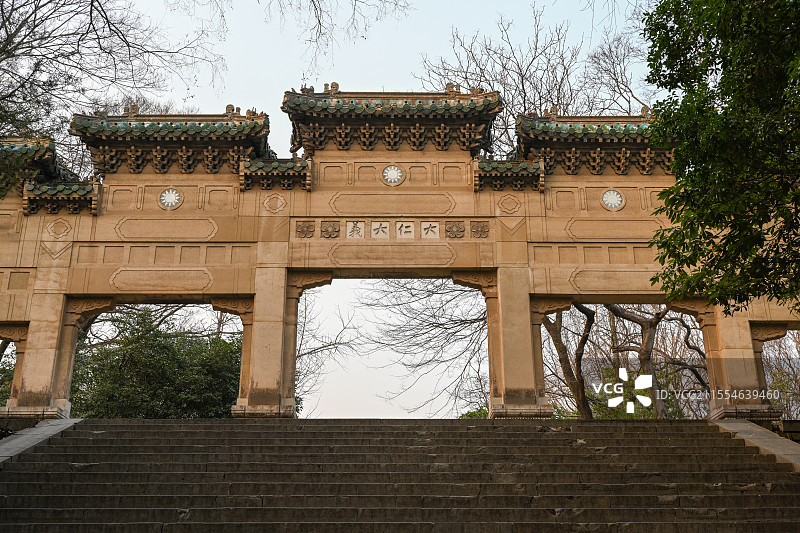 南京阵亡将士公墓牌坊图片素材