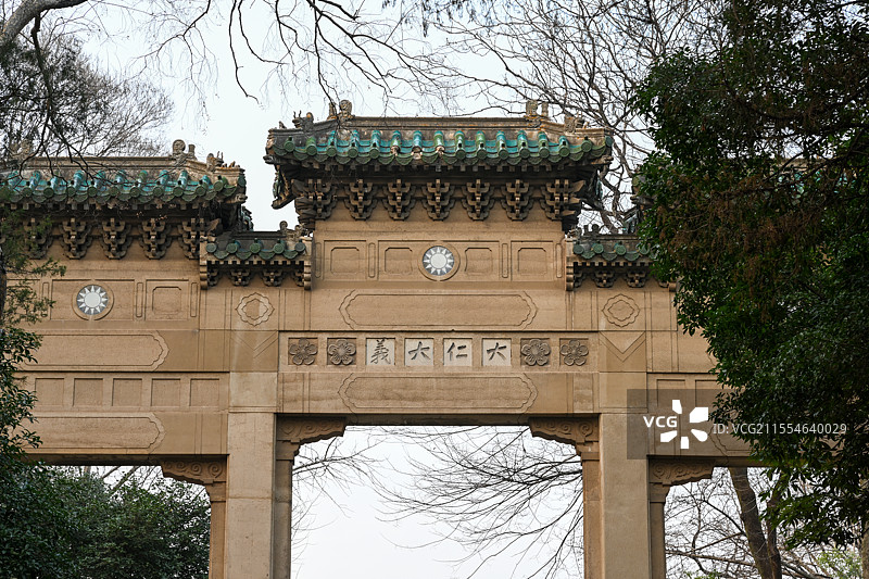 南京阵亡将士公墓牌坊图片素材