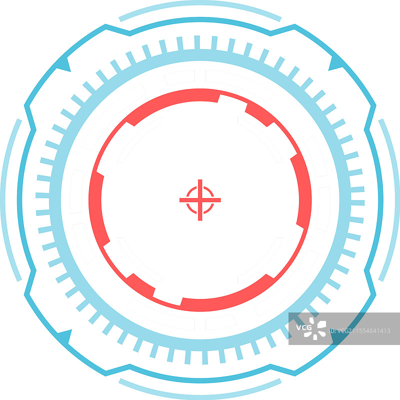 未来派抬头显示界面，展示一个图片素材