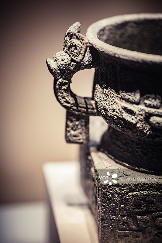 中国国家博物馆藏周武王时期利青铜簋图片素材