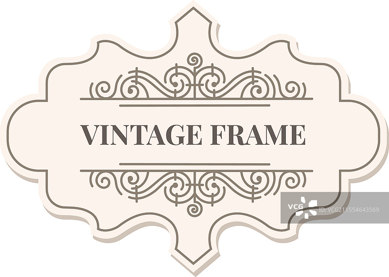 装饰性的复古框架，具有复杂的设计图片素材