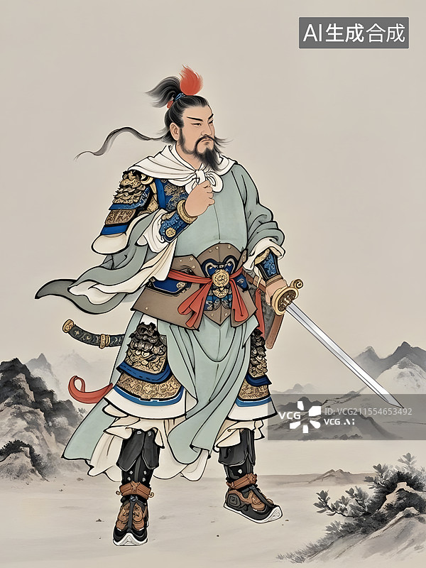 【AI数字艺术】历史名人系列画像王昭君文天祥武松武则天西施项羽虞姬岳飞郑和诸葛亮图片素材