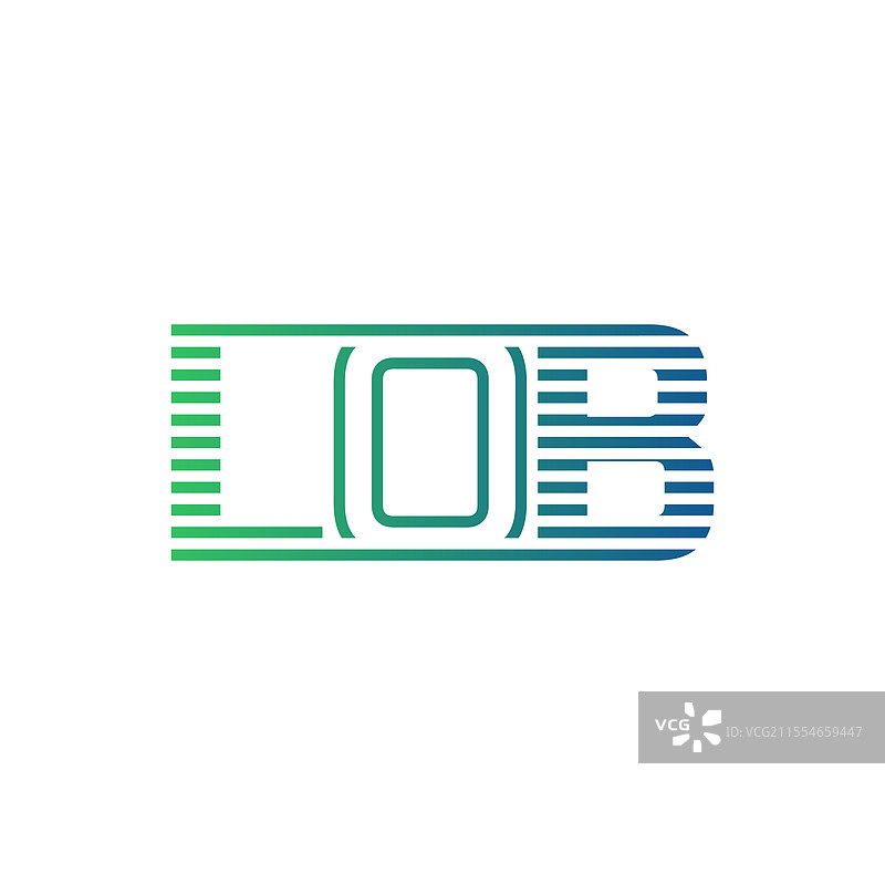 现代Lob字母标志设计，极简风格图片素材