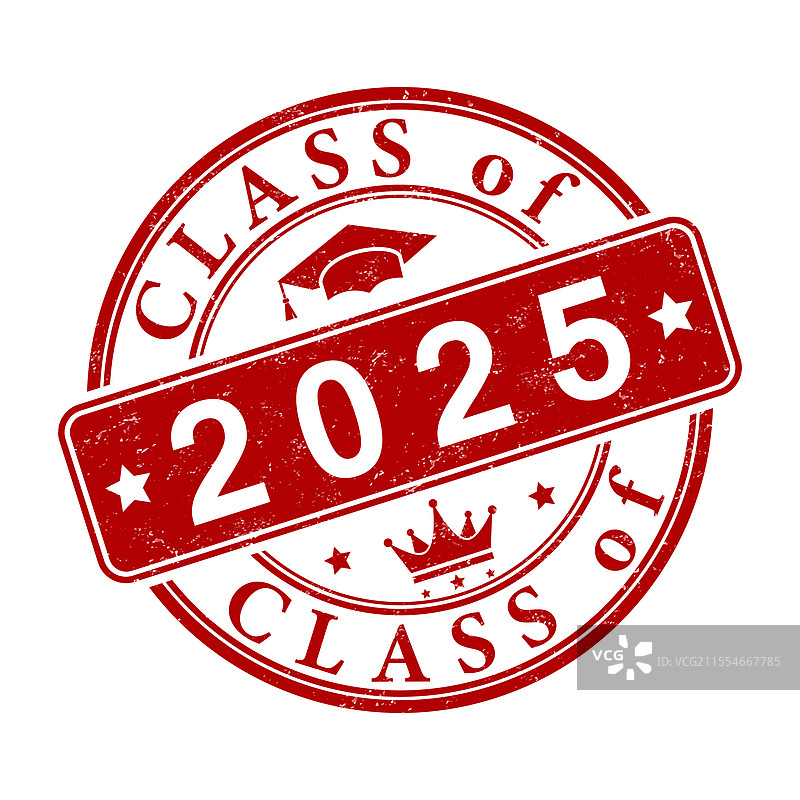 2025届的印象圆形印章图片素材