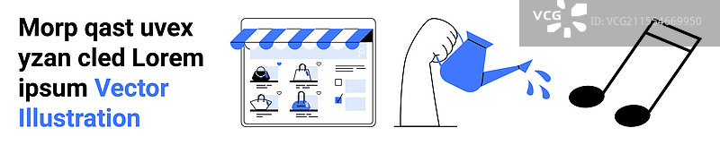 数字购物内容创作与音乐图片素材