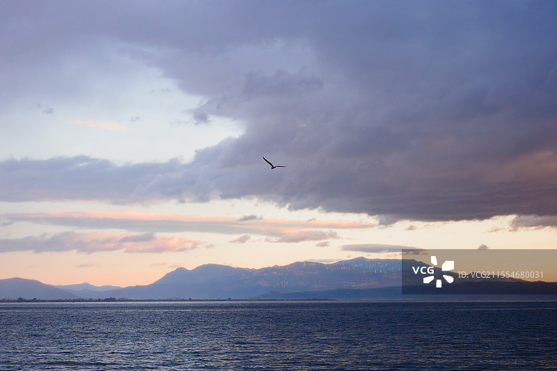 洱海的清晨图片素材