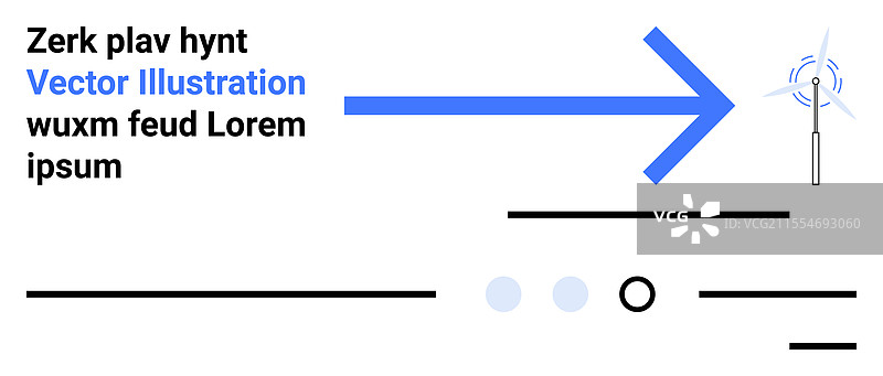 简单的蓝色箭头与白色背景上的文字元素图片素材