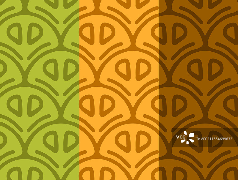 无缝装饰性叶子图案图片素材