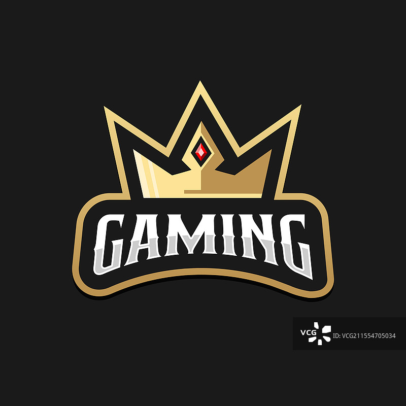 带有王冠的国王标志图片素材