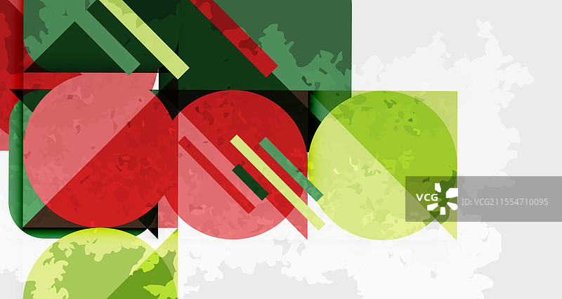 方形、圆形和三角形，以及颗粒感和噪音图片素材