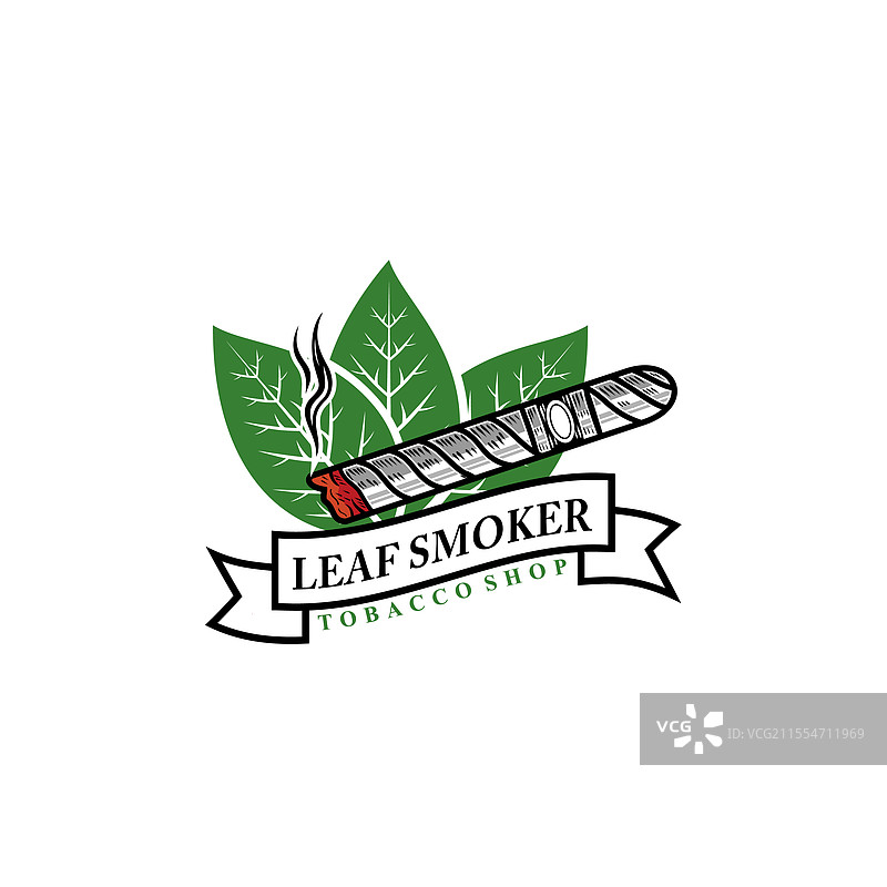 吸烟香烟叶烟草标志图片素材