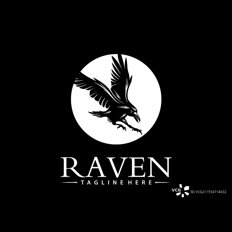 乌鸦标志设计模板图片素材