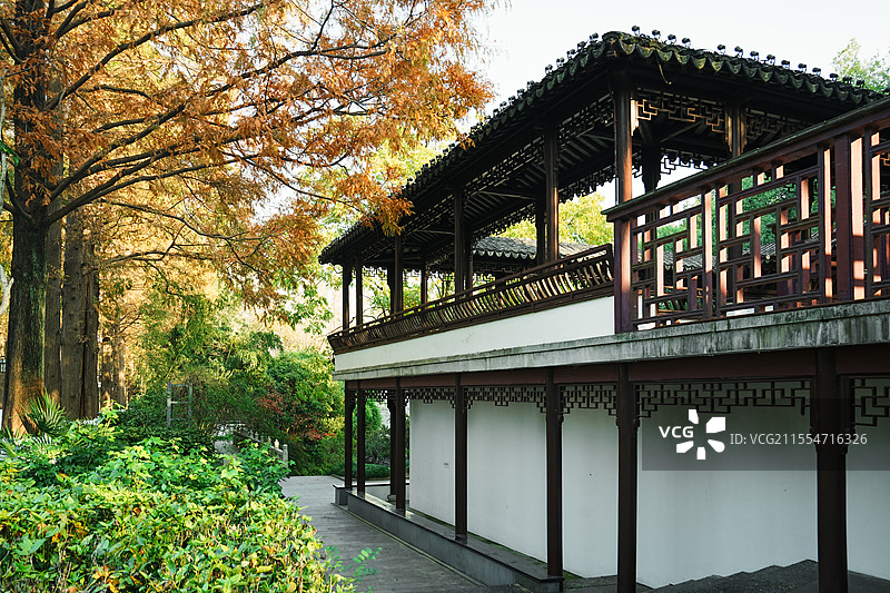 昆山亭林园玉峰碑廊玉峰山水厂遗址图片素材