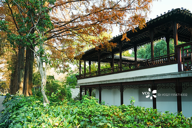 昆山亭林园玉峰碑廊玉峰山水厂遗址图片素材