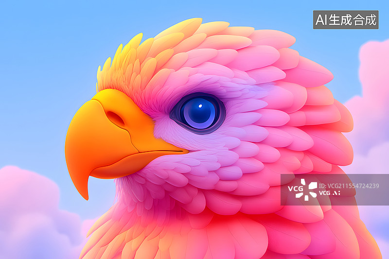 【AI数字艺术】企业文化墙雄鹰国际生物多样性日概念背景图片素材