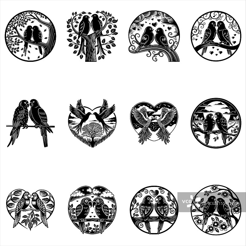 爱情鸟图片素材