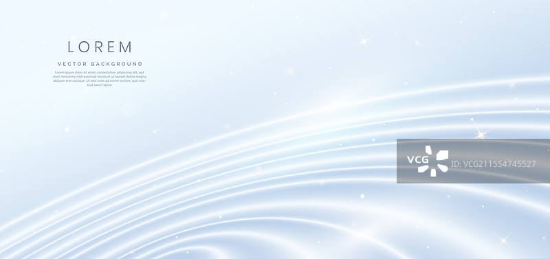 灰色背景上的抽象白色波浪线图片素材