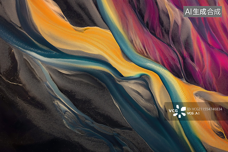 【AI数字艺术】冰岛河流图片素材