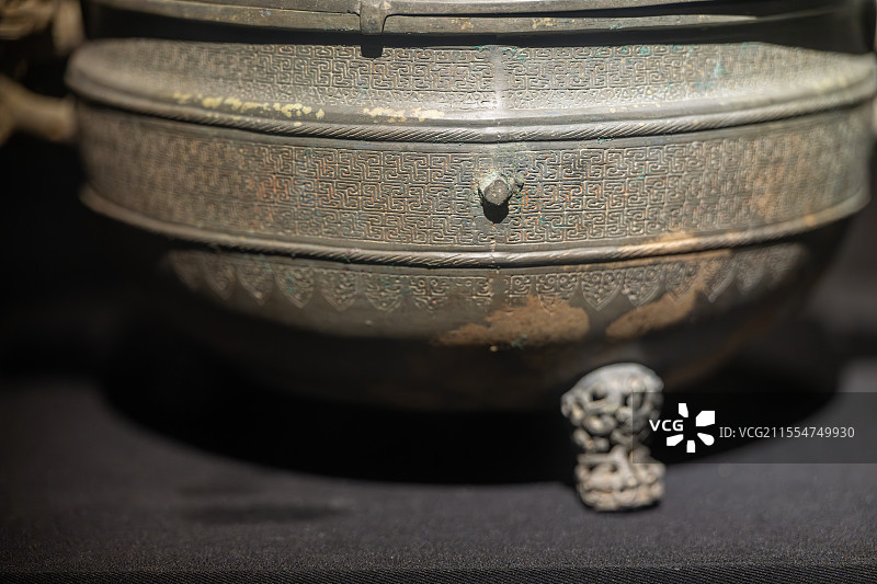 铜盏春秋至战国时期成都青白江区双元村船棺墓群出土四川博物院藏图片素材